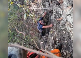 Homem fica 11 horas preso em penhasco após escorregar em serra no TO