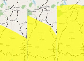 Tocantins tem previsão de chuva e alerta de tempestade até domingo (18)