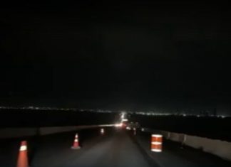 Falta de iluminação e máquinas paradas causam riscos a motoristas em ponte de Palmas