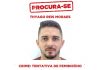 Polícia divulga cartaz de procurado após mulher ser baleada cinco vezes e apontar ex-marido como autor