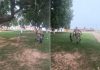 Comandante da PM joga futebol com crianças durante patrulhamento no TO; VÍDEO